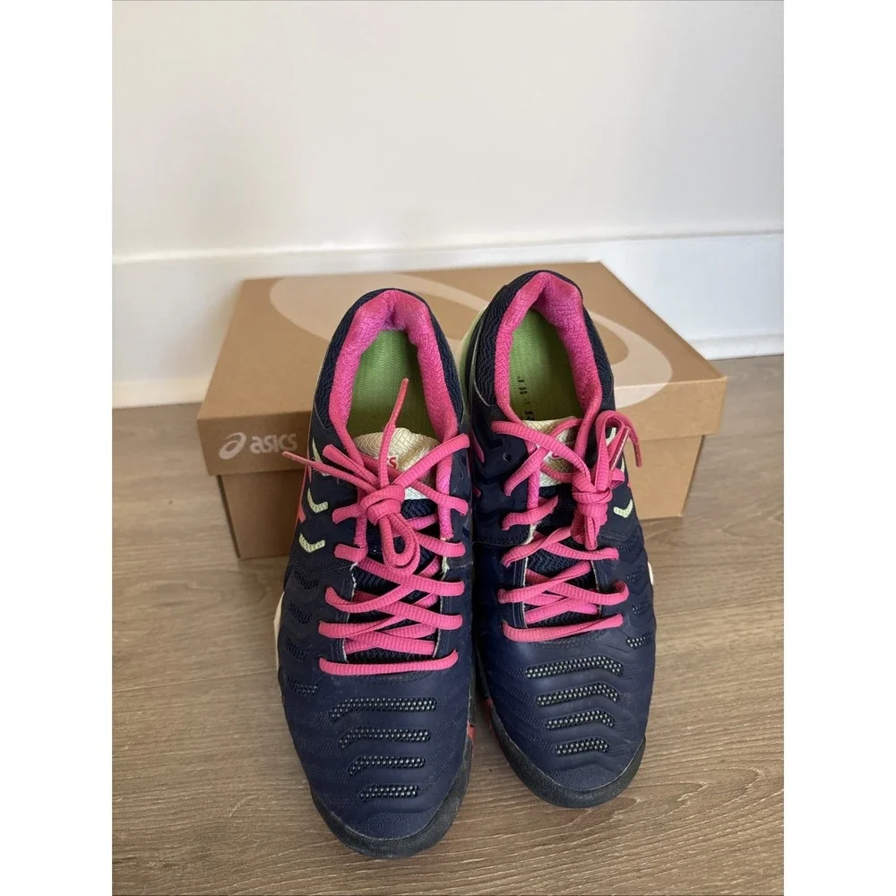 ASICS Gel Resolution Tennis Pickleball Shoe Women's Purple Pink F4512166